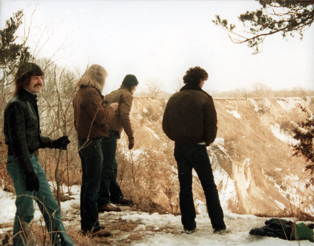 Members of the Cover Band "River" at the Cliffs of Mankato, Minnesota circa 1979.